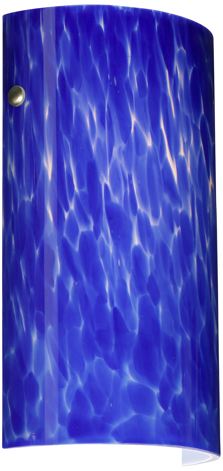 Image 2 Tamburo 11 3/4" High Blue Cloud/Satin Nickel Wall Sconce