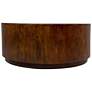 2_Tamia 42" Round Wooden Coffee Table - Chestnut more views
