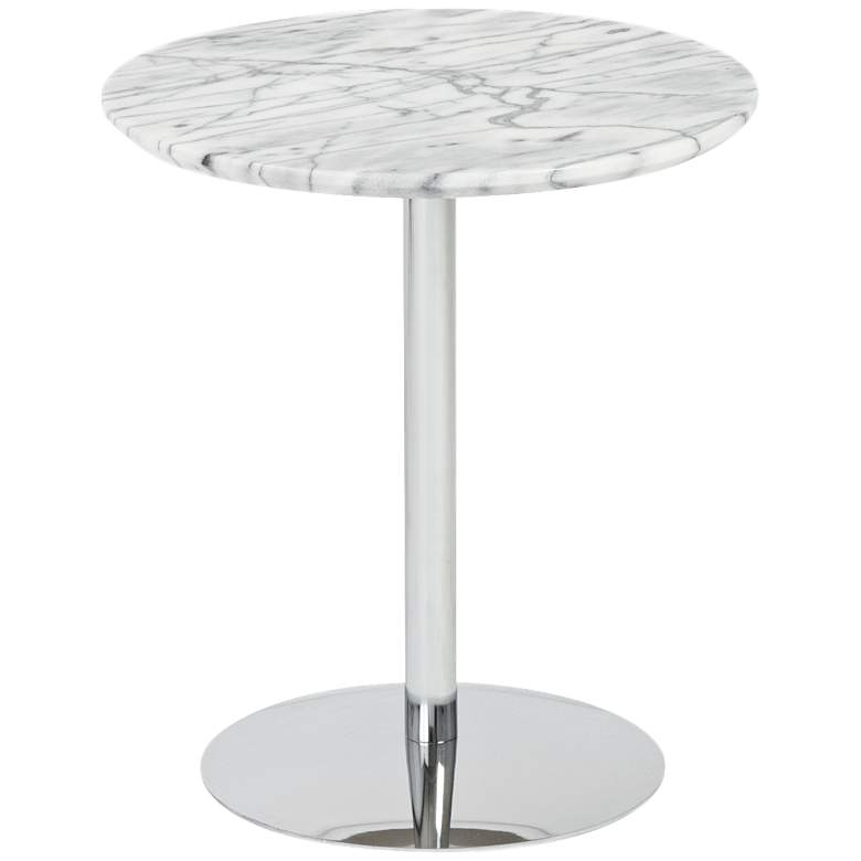 Image 1 Tammy Marble and Chrome Side Table