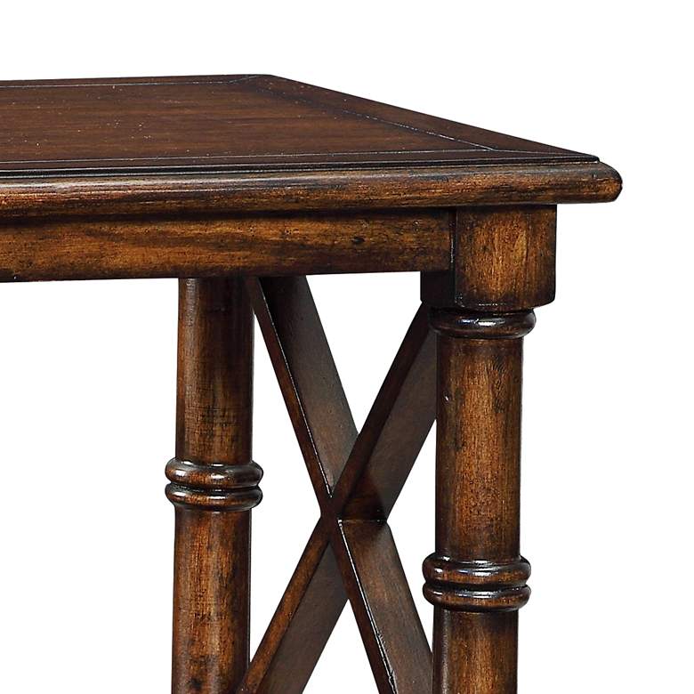 Image 3 Tamryn 24" Wide Brown Cherry 2-Drawer Accent Table more views