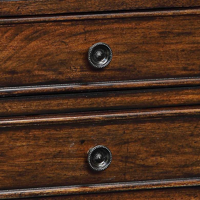 Image 4 Tamryn 24" Wide Brown Cherry 2-Drawer Accent Table more views