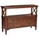 Tamryn 48" Wide Brown Cherry 2-Drawer Console Table