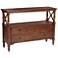 Tamryn 48" Wide Brown Cherry 2-Drawer Console Table