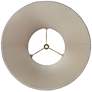 Tan Brown Fabric Set of 2 Bell Lamp Shades 7x14x11 (Spider)