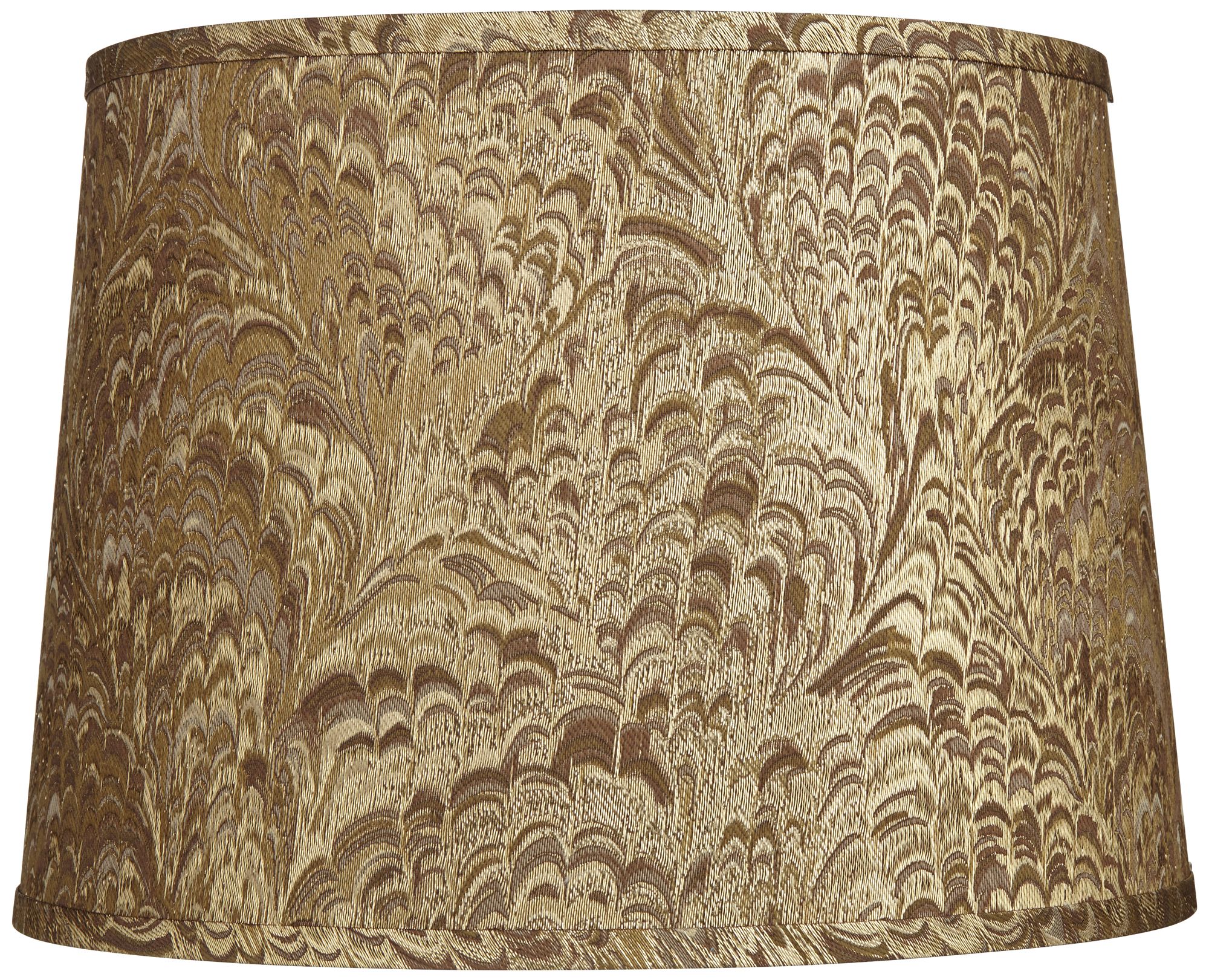 Image Tan Fabric Tapered Drum Lamp Shade 13x15x11 (Spider)