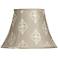 Tan Floral Embroidered Bell Shade 8x15x11 (Spider)