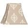 Tan Floral Square Shade 5.25/5.25x10/10x9.5 (Spider)