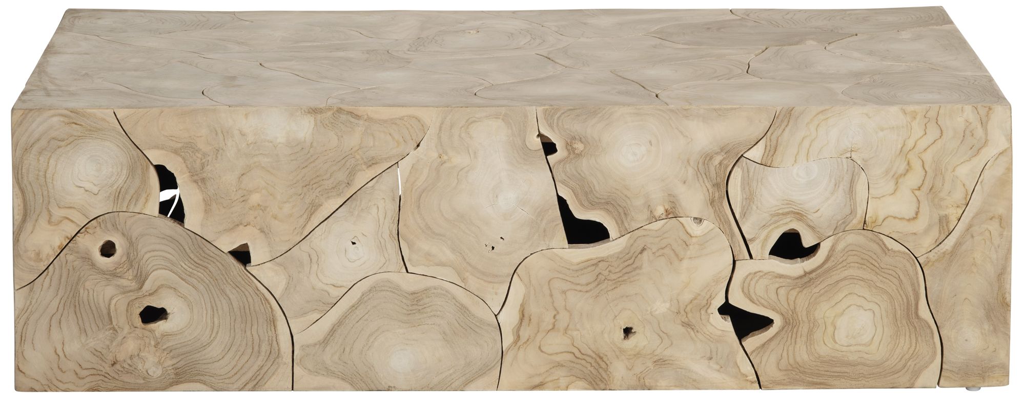 Image 2 Tan Solid Wood Rectangle Coffee Table_Cocktail Table more views