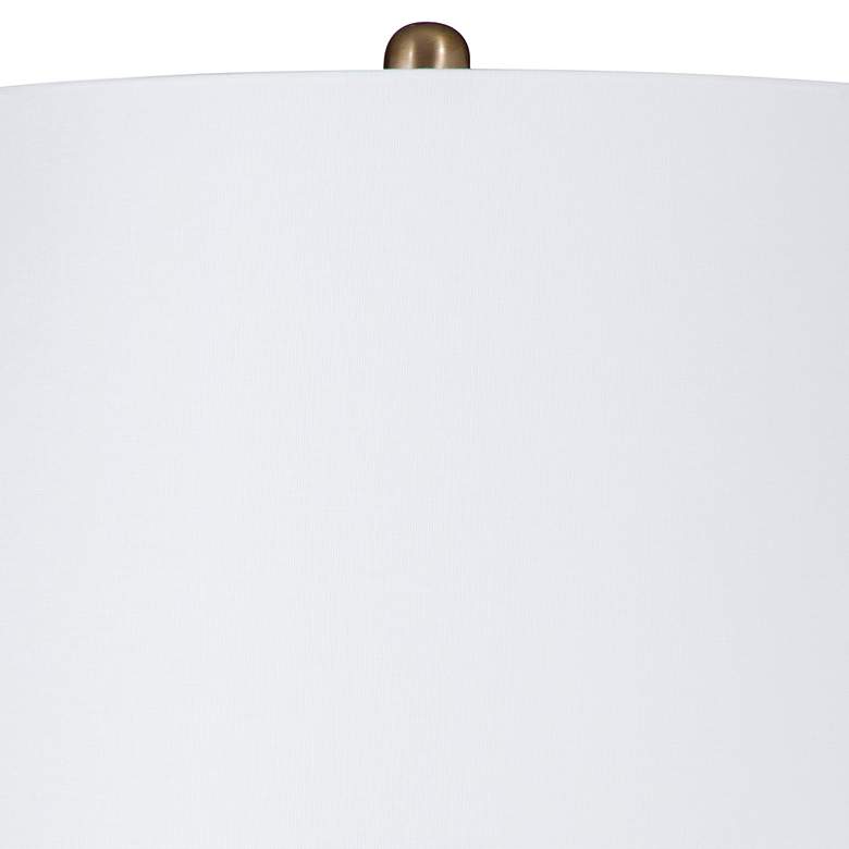 Image 3 Tana 27" High Black Cone-Shaped Marble Table Lamp more views