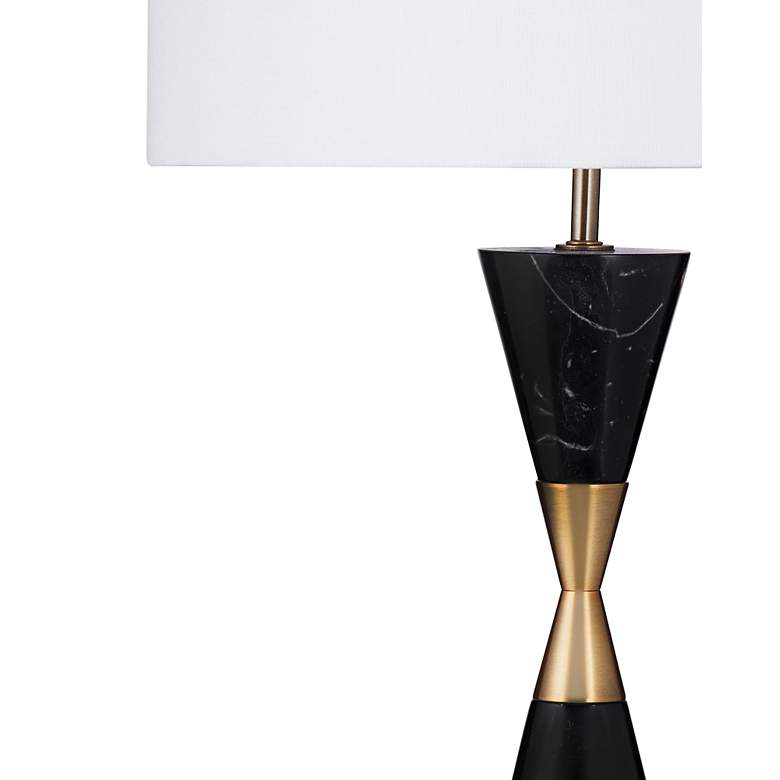 Image 5 Tana 27" High Black Cone-Shaped Marble Table Lamp more views