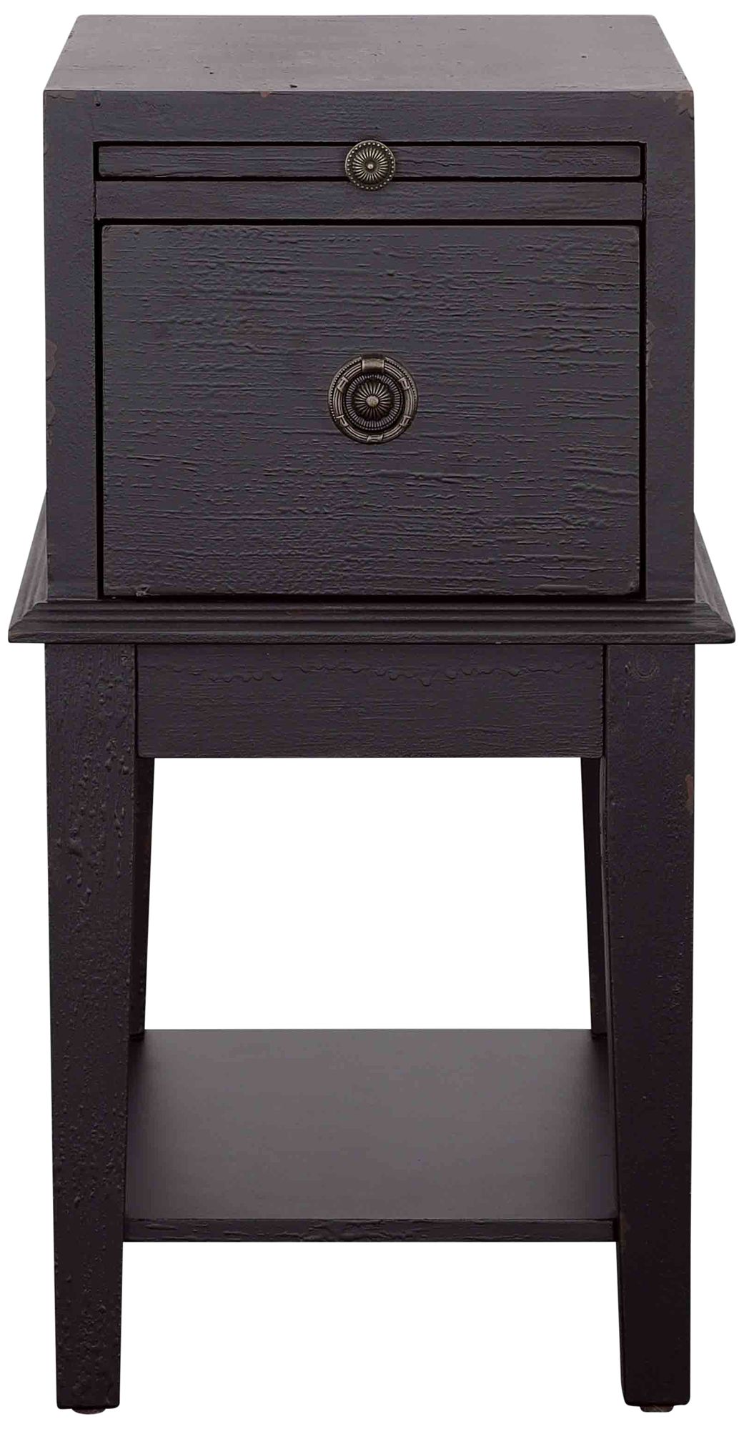 Tandi Distressed Black End Table Y9178 Lamps Plus