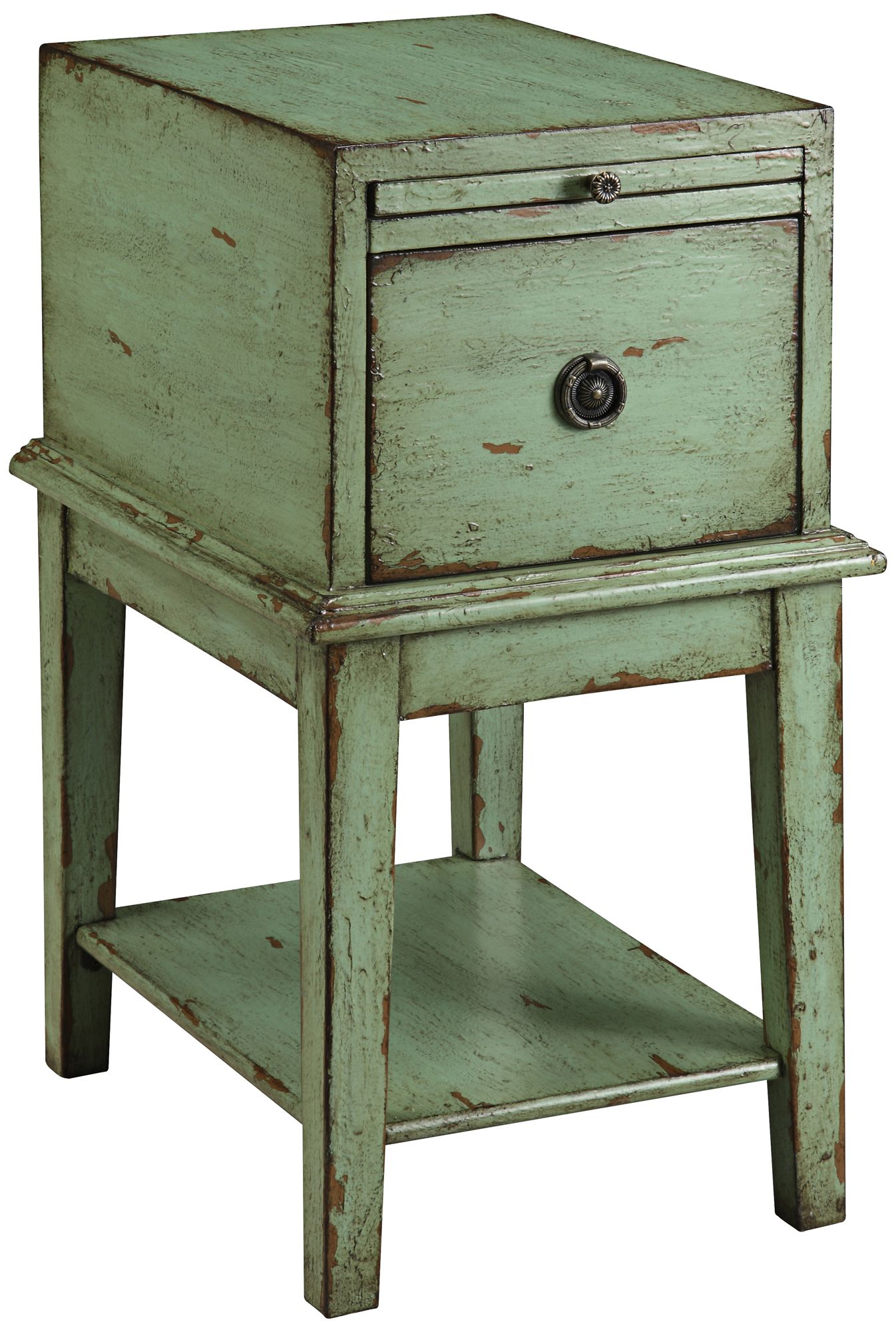 Tandi Distressed Green End Table 4X797 Lamps Plus