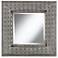 Taneka Pounded Metal 29 1/4" High Square Wall Mirror