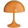 Tangelo 18" High Orange Metal Mushroom Dome Accent Table Lamp