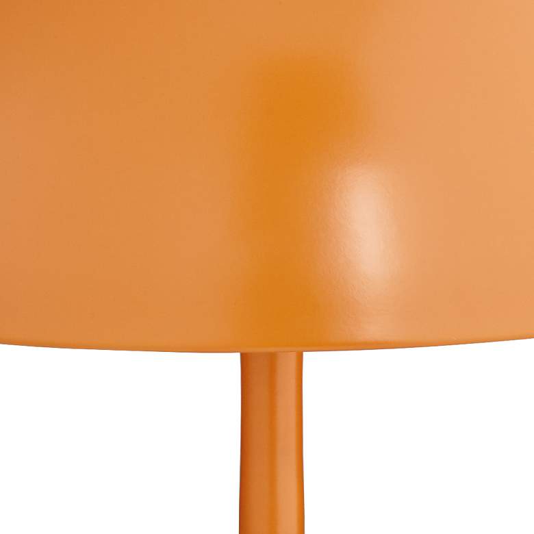 Image 3 Tangelo 18 inch High Orange Metal Mushroom Dome Accent Table Lamp more views