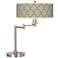 Tangier Taupe Giclee CFL Swing Arm Desk Lamp