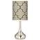 Tangier Taupe Giclee Droplet Table Lamp