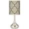Tangier Taupe Giclee Droplet Table Lamp