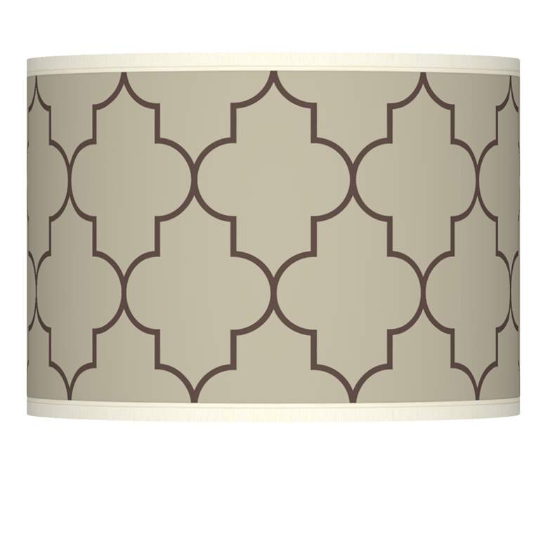 Image 1 Tangier Taupe Giclee Lamp Shade 13.5x13.5x10 (Spider)