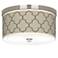 Tangier Taupe Giclee Nickel 10 1/4" Wide Ceiling Light