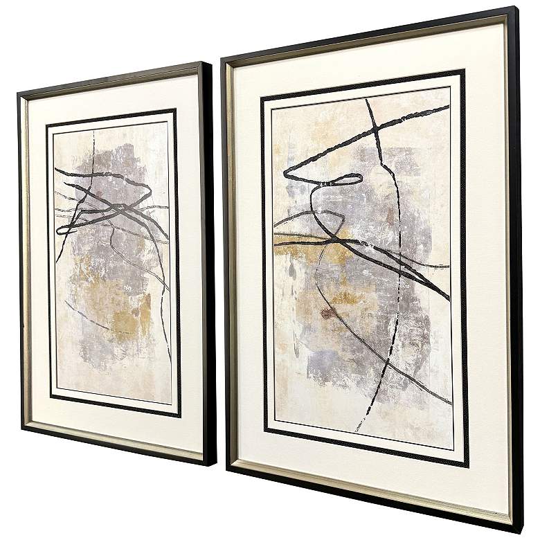 Image 3 Tangle 23"W x 33"H Framed Art - Set of 2 more views