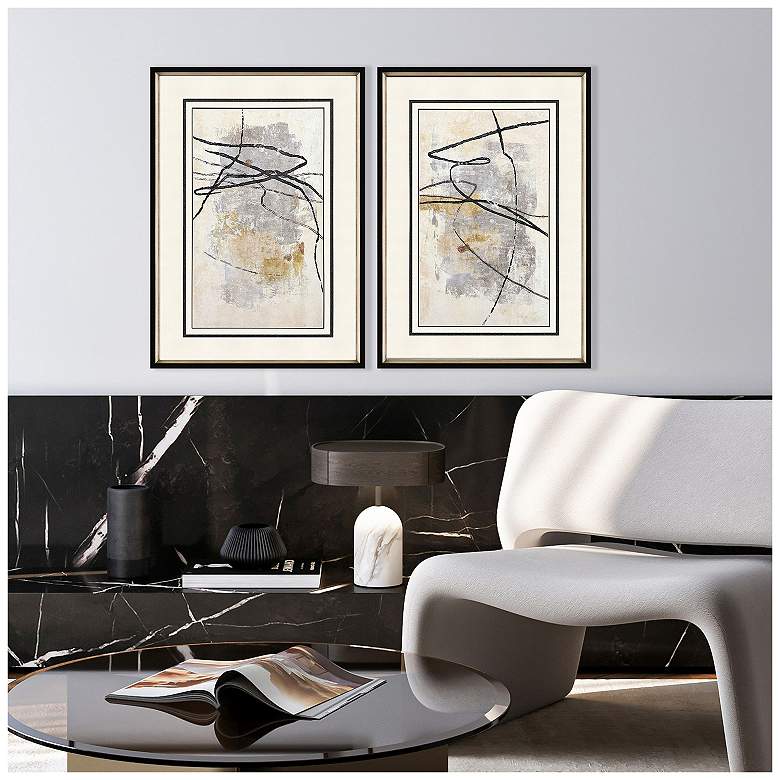 Image 5 Tangle 23"W x 33"H Framed Art - Set of 2 more views