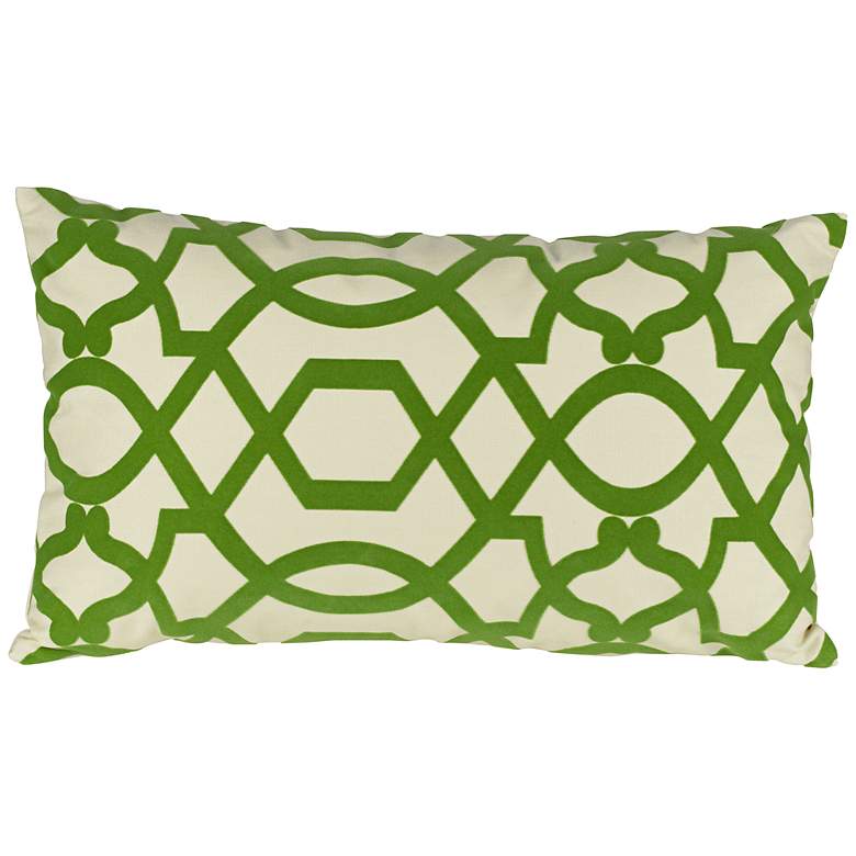 Image 1 Tangle Green 20 inch Wide Lumbar Pillow