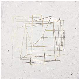 Image1 of Tangled II - Painted Abstract Print on Stretched Canvas - Multi-Color