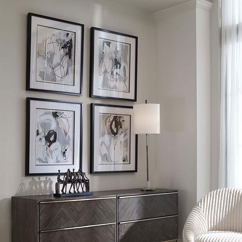 Image 3 Tangled Threads 28 1/4" High 4-Piece Framed Wall Art Set more views