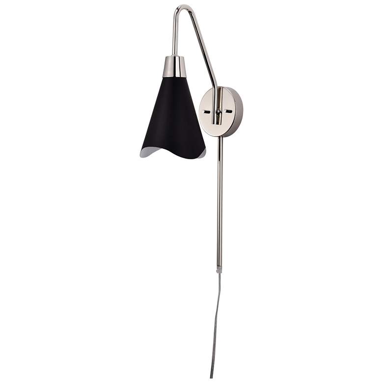 Image 1 Tango; 1 Light; Wall Sconce; Matte Black with Polished Nickel