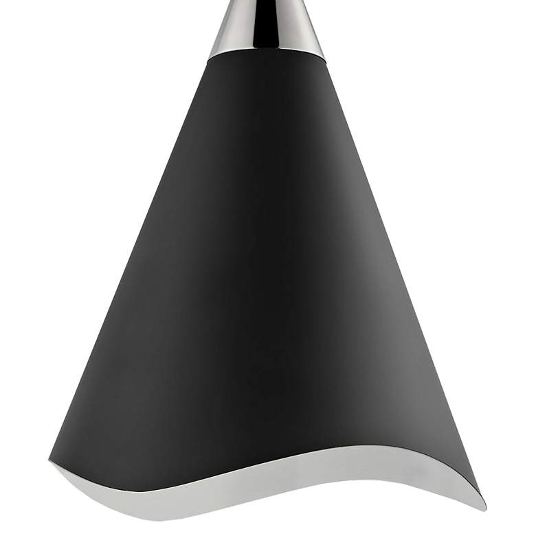 Image 3 Tango 12" Wide Polished Nickel Mini Pendant more views