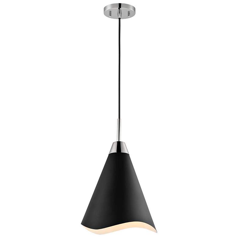 Image 5 Tango 12" Wide Polished Nickel Mini Pendant more views