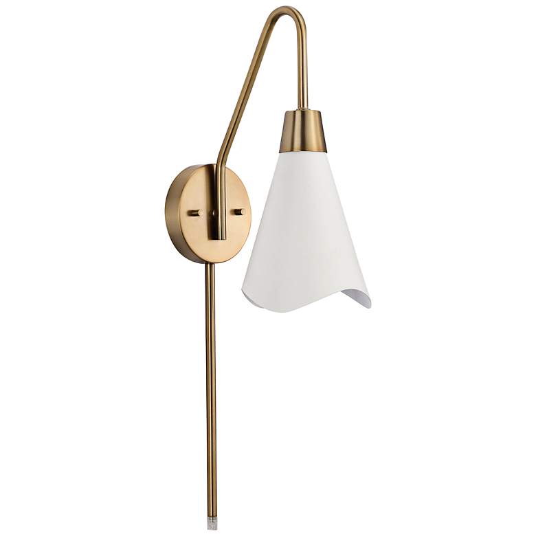 Image 2 Tango 14" High Burnished Brass Wall Sconce