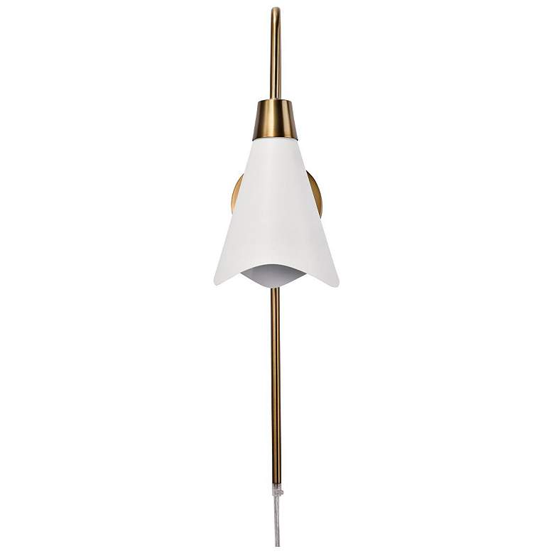 Image 7 Tango 14" High Burnished Brass Wall Sconce more views