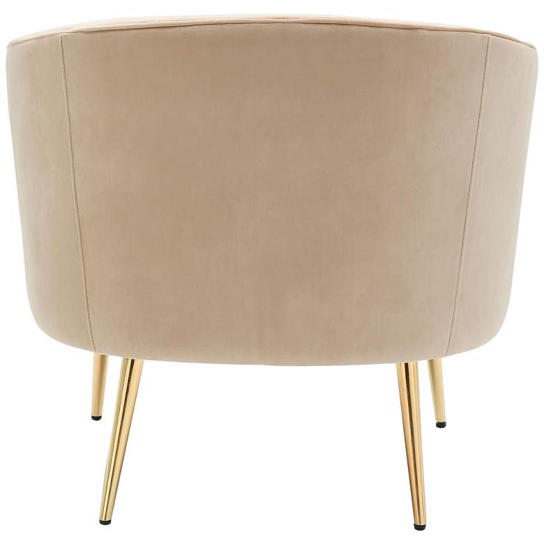Image 6 Tania Champagne Velvet Tufted Accent Chair more views