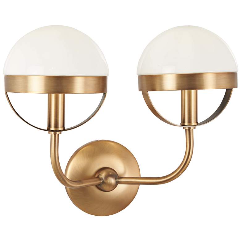 Image 1 Tannehill 12 inch High Aged Brass 2-Light Wall Sconce