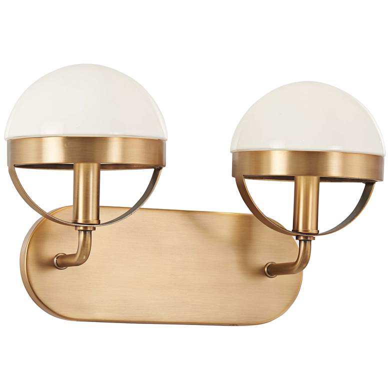 Image 1 Tannehill 9 inch High Aged Brass 2-Light Wall Sconce
