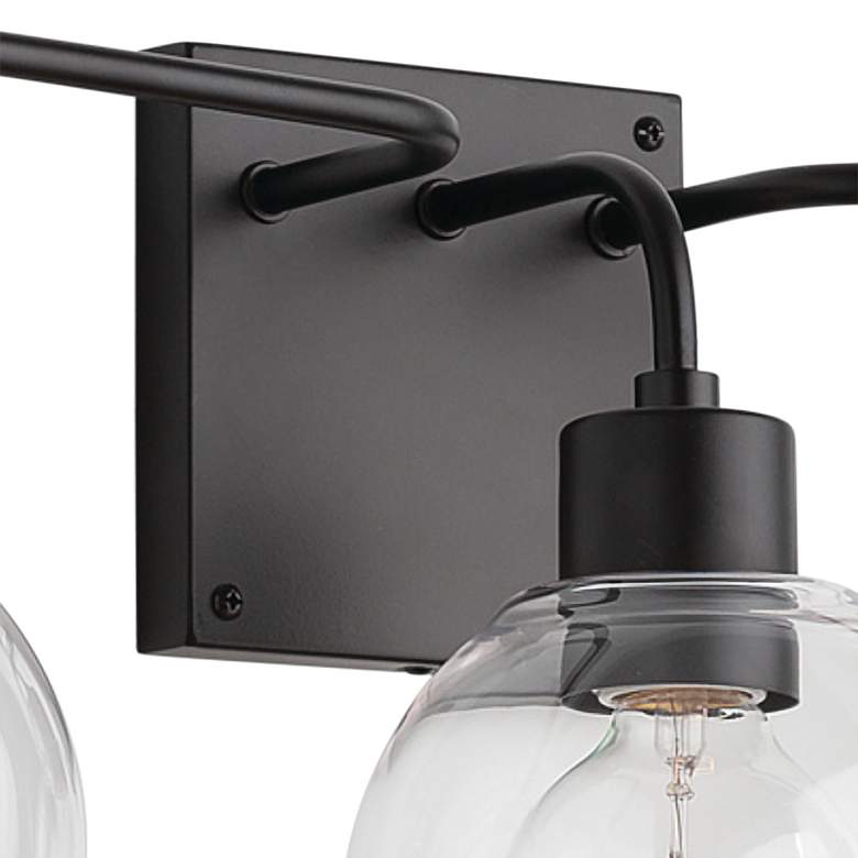 Image 3 Tanner 24 1/2" Wide Matte Black 3-Light Vanity Bath Light more views