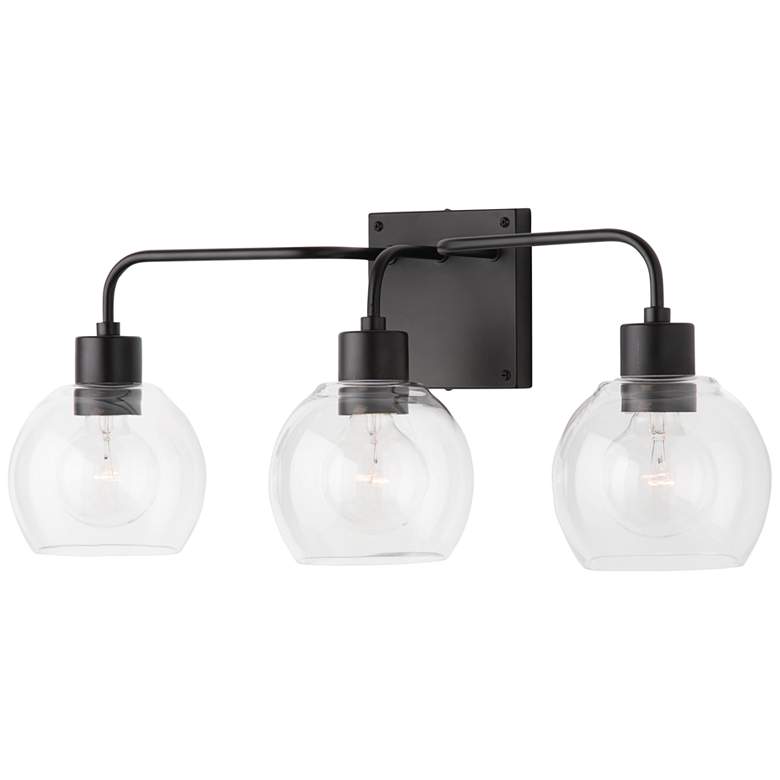 Image 4 Tanner 24 1/2" Wide Matte Black 3-Light Vanity Bath Light more views