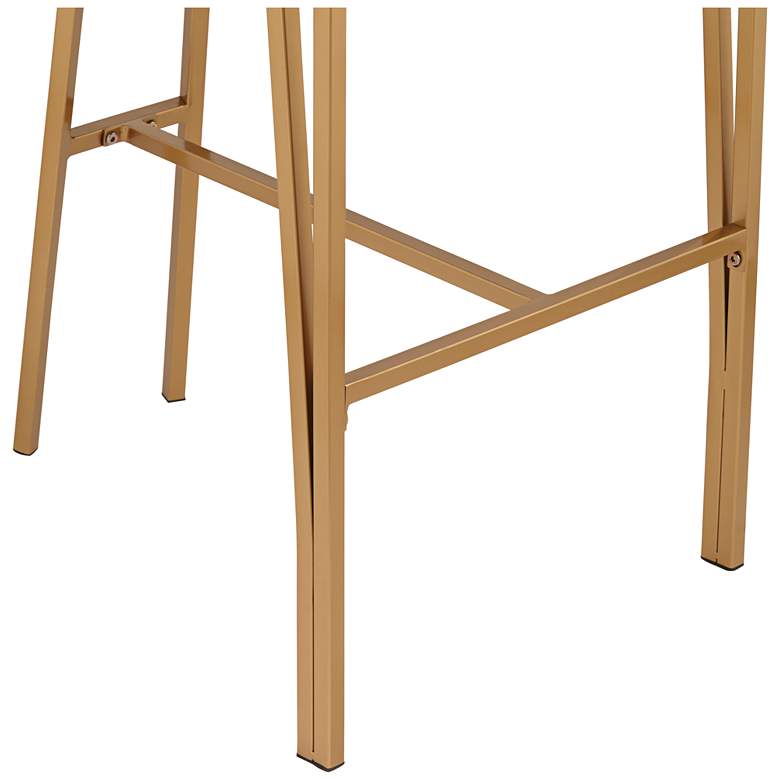 Image 5 Tanner 30" Luxe Gold and Brown Barstool more views