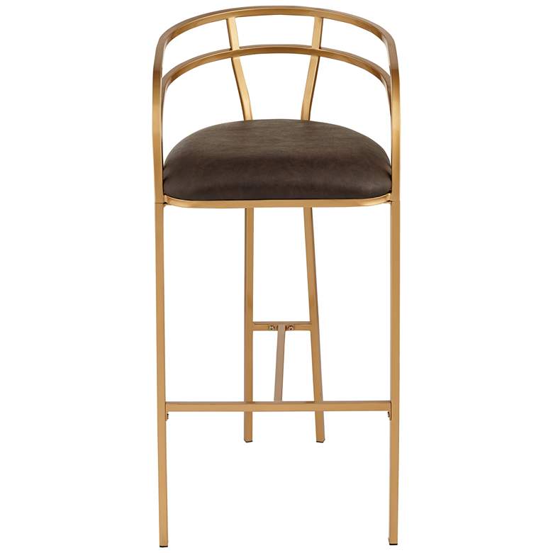 Image 7 Tanner 30" Luxe Gold and Brown Barstool more views
