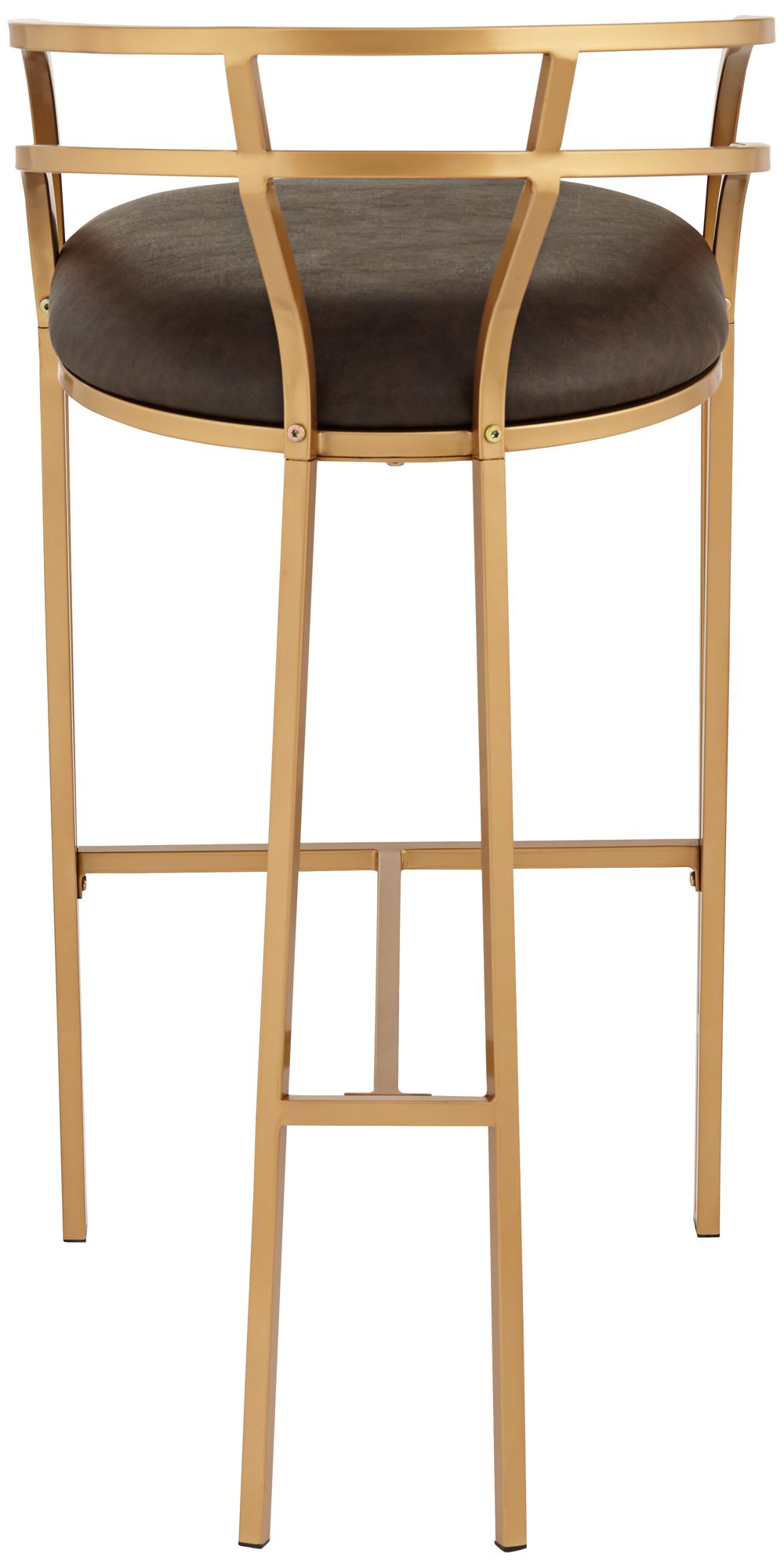Tanner 30" Luxe Gold and Brown Barstool