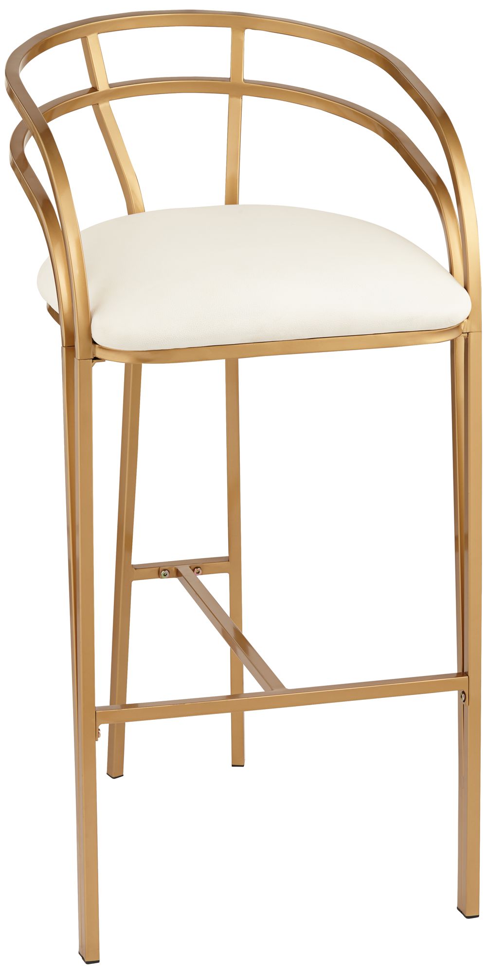 White and gold discount barstool