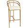 Tanner 30" Luxe Gold and White Barstool