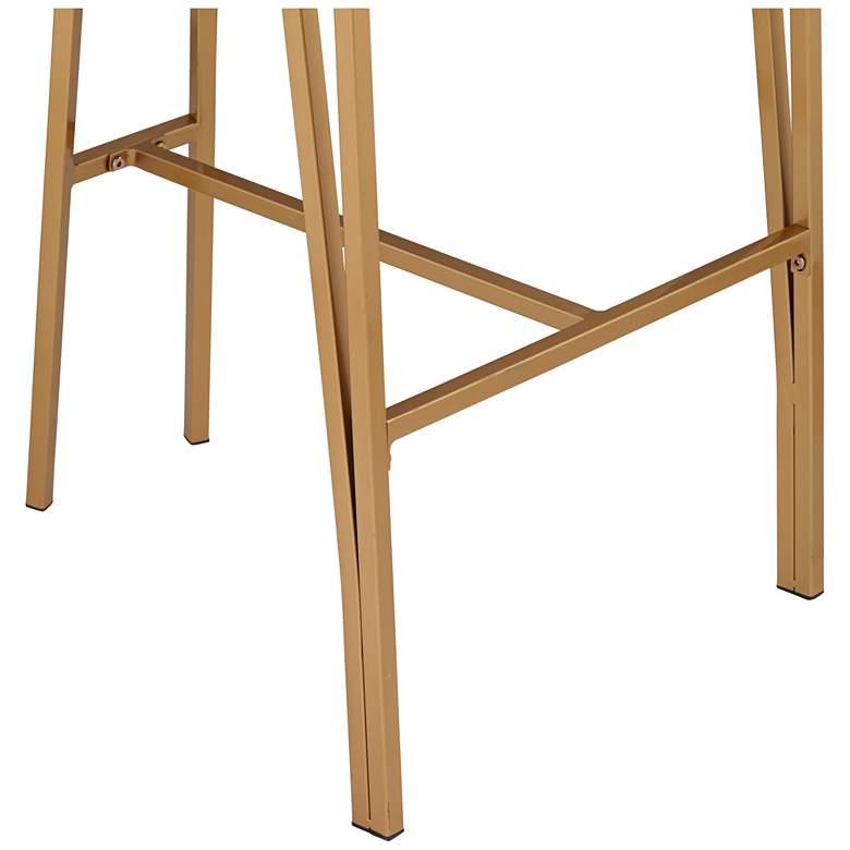 Image 6 Tanner 30" Luxe Gold and White Barstool more views