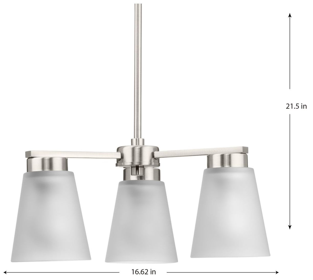 Image 4 Tanner Collection Three-Light Chandelier more views