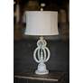 Tanner Distressed Light Gray Table Lamps Set of 2