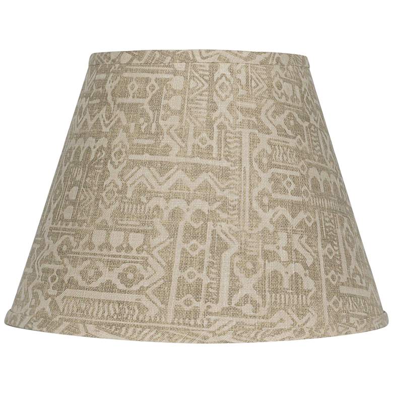 Image 1 Tanner Linen Naturals Empire Lamp Shade 10x18x14 (Spider)