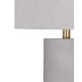 3_Tano Gray Cement and Antique Brass Cylinder Table Lamp more views
