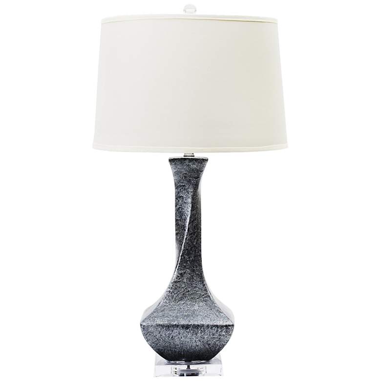 Image 1 Tanre Pewter Vein Ceramic Table Lamp
